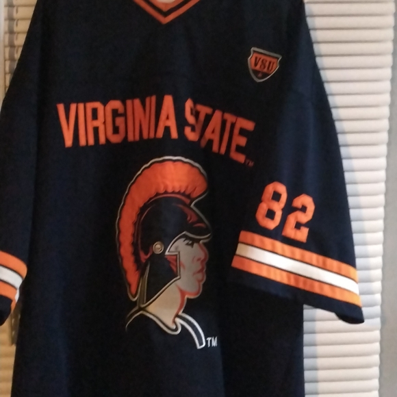 Virginia state Trojan jersey number 82 size 3x color Navy - Picture 2 of 4